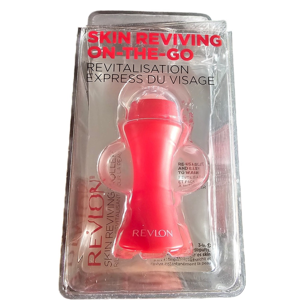 Revlon Skin Reviving On-The-Go Roller Rose Quartz Depuffing Cooling Revitalizes